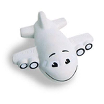 Picture of AEROPLANE SQUEEZIES STRESS ITEM in White