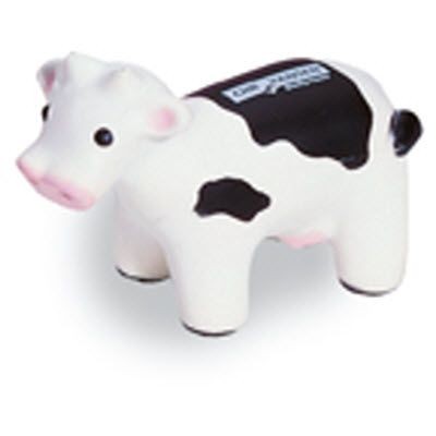 Picture of COW SQUEEZIES STRESS ITEM in Black & White.