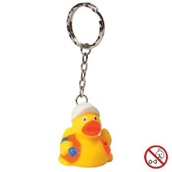 Picture of BUILDER DUCK KEYRING.