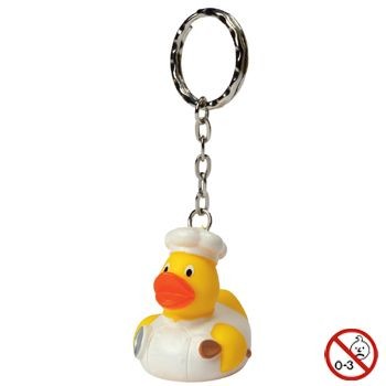 Picture of CHEF DUCK KEYRING.
