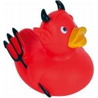 Picture of DEVIL RUBBER DUCK in Red & Black.