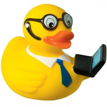 Picture of LAPTOP BUSINESSMAN DUCK.