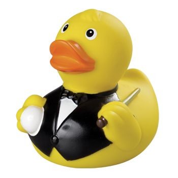 Picture of BILLIARD SQUEAKING PLASTIC DUCK.