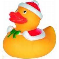 Picture of XMAS RUBBER DUCK SMALL in Yellow, Red & White