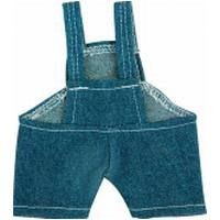 Picture of BIB DENIM OVERALL SHORTS FOR PLUSH SOFT TOY in Dark Blue.