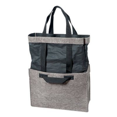 Picture of FELT EXTENDABLE SHOPPER TOTE BAG in Grey