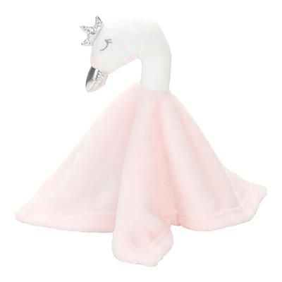 Picture of SWAN CUDDLE PICNIC BLANKET PASTEL PINK.