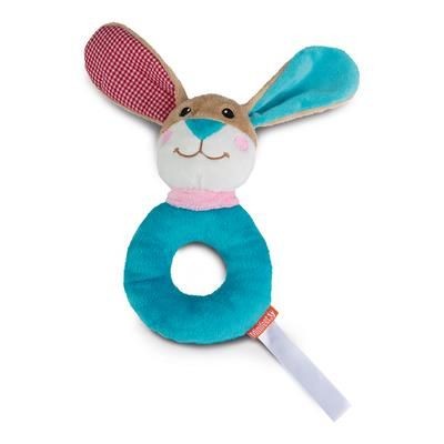 Picture of RABBIT ROUND GRAB TOY with Rattle.