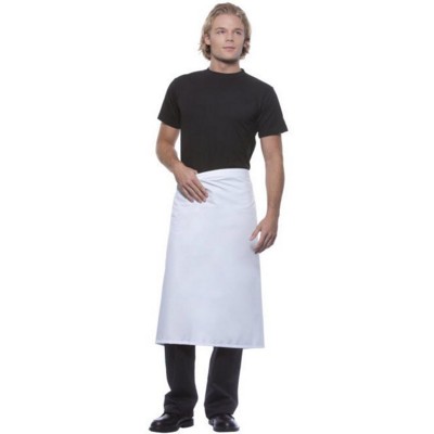 Picture of BASIC BISTRO APRON in White or Black 65% Polyester, 35% Cotton, 195gsm.