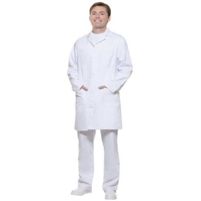 Picture of BASIC MENS WORK COAT in White.