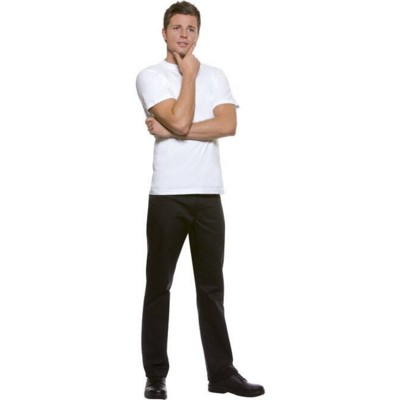 Picture of MANOLO MENS TROUSERS in Black & White.