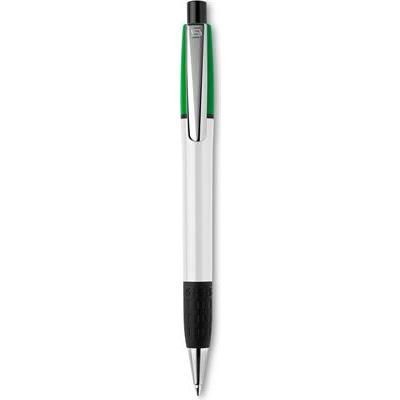 Picture of SEMYR GRIP COLOUR PUSH BUTTON PLASTIC BALL PEN in Green
