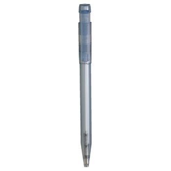 Picture of PIER CLEAR TRANSPARENT RETRACTABLE PLASTIC BALL PEN in Light Blue