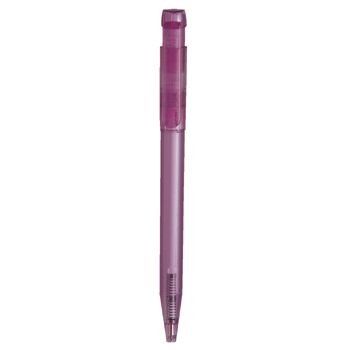 Picture of PIER CLEAR TRANSPARENT RETRACTABLE PLASTIC BALL PEN in Lilac