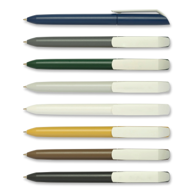 Picture of FLOW PURE RE EXTRA WHITE CLIP TWIST ACTION BALL PEN.
