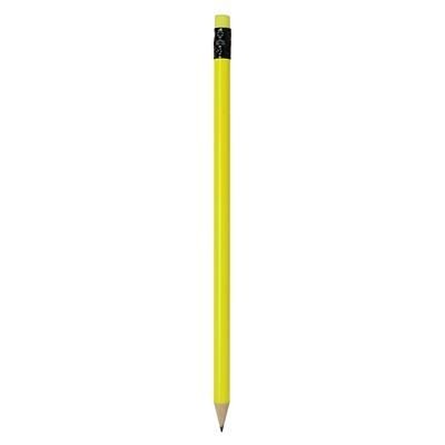 Picture of FUNKY NEON FLUORESCENT WOOD PENCIL in Yellow