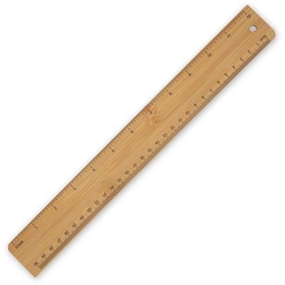 Picture of BAMBOO RULER 30CM & 12INCH.