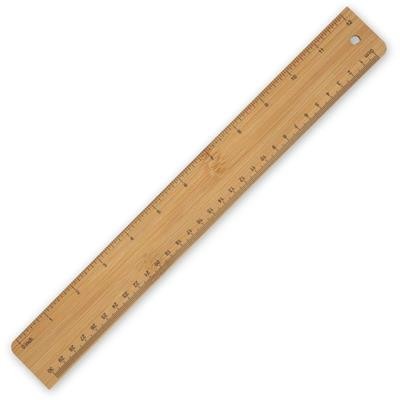 BAMBOO RULER 30CM & 12INCH.