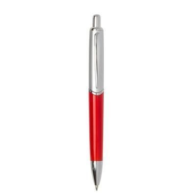 Picture of VISION RETRACTABLE BALL PEN in Silver & Red