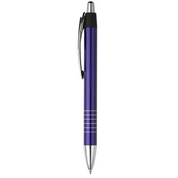 Picture of ASCENT PUSH BUTTON ACTION METAL BALL PEN in Blue