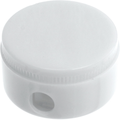 Picture of BG ROUND PENCIL SHARPENER in Solid White