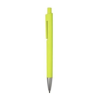 Picture of SKATER NEON FLUORESCENT RETRACTABLE PLASTIC BALL PEN in Yellow