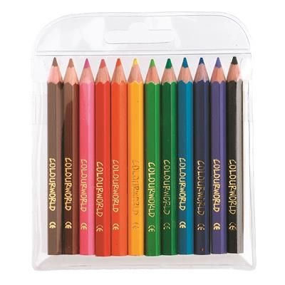 Picture of COLOURWORLD HALF PENCIL SET WLT 12