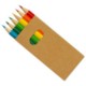 Picture of COLOURWORLD HALF PENCIL SET BROWN BOX 6