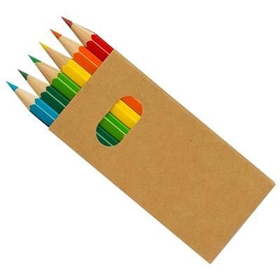 Picture of COLOURWORLD HALF PENCIL SET BROWN BOX 6 ™