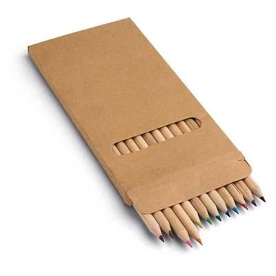 Picture of CARDBOARD CARD COLOURING PENCIL BOX.