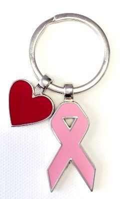 Picture of BREAST CANCER AWARENESS KEYRING CHAIN