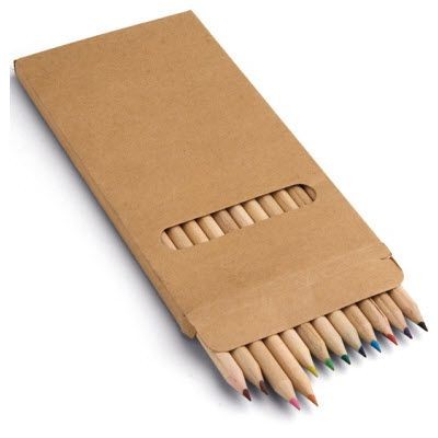 Picture of CARDBOARD CARD COLOURING PENCIL BOX.