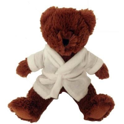 Picture of BROWNIE TEDDY BEAR with Bathrobe.