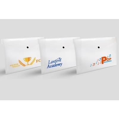 Picture of A5 POPPER WALLET in Gloss Clear Transparent