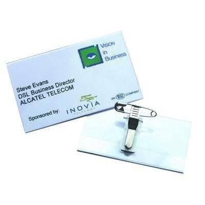 Picture of CLEAR TRANSPARENT CONFERENCE CARD HOLDER
