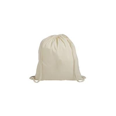 Picture of NATURAL DRAWSTRING BACKPACK RUCKSACK.