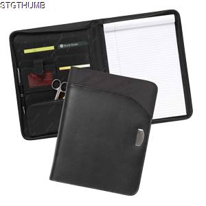 Picture of TOUCAN A4 ZIPPED LEATHER CONFERENCE FOLDER