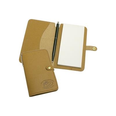 Picture of ECO NATURAL LEATHER JOTTER PAD.