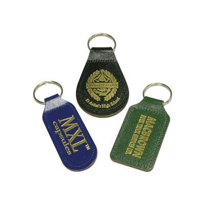 Picture of ECO COLOUR LEATHER KEYRING.