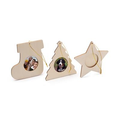 Picture of FILEY WOODEN PHOTOGRAPH FRAME BAUBLE