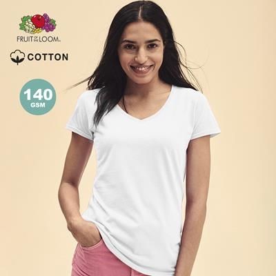 Picture of LADIES WHITE T-SHIRT ICONIC V-N.