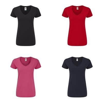 Picture of LADIES COLOUR T-SHIRT ICONIC V-N