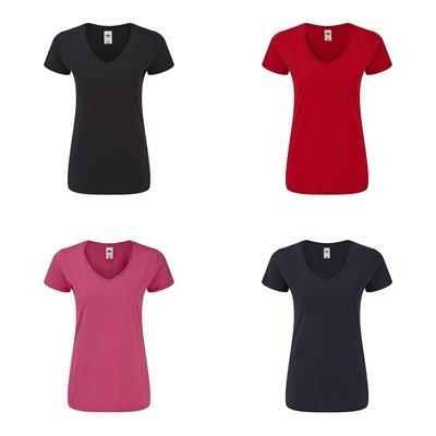 Picture of LADIES COLOUR T-SHIRT ICONIC V-N.