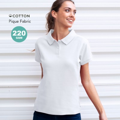 Picture of LADIES WHITE POLO SHIRT KOUPAN