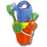 Picture of CHILDRENS BEACH BUCKET, SPADE, SAND MOULD & WATERING CAN SET