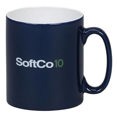 Picture of CAMBRIDGE DUO CERAMIC POTTERY MUG in Blue & White Inside