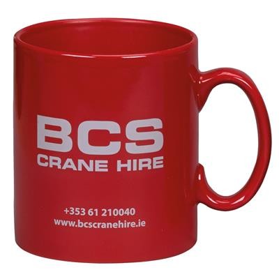 Picture of CAMBRIDGE CERAMIC POTTERY MUG in Solid Red