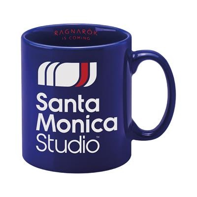 Picture of CAMBRIDGE CERAMIC POTTERY MUG in Reflex Blue