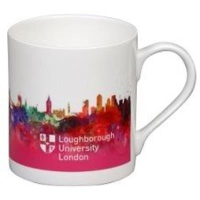 Picture of DYE SUB BALMORAL BONE CHINA MUG in White