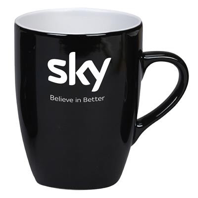 Picture of MARROW CERAMIC POTTERY MUG in Black & White